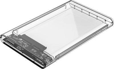 ORICO 2139U3 External HDD Enclosure for Drives (USB 3, Clear, Supports up to 4TB) (2.5-inch)