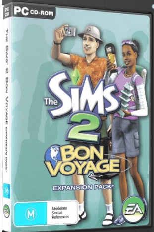 PC GAMES-THE SIMS 2 BON VOYAGE  (USED)