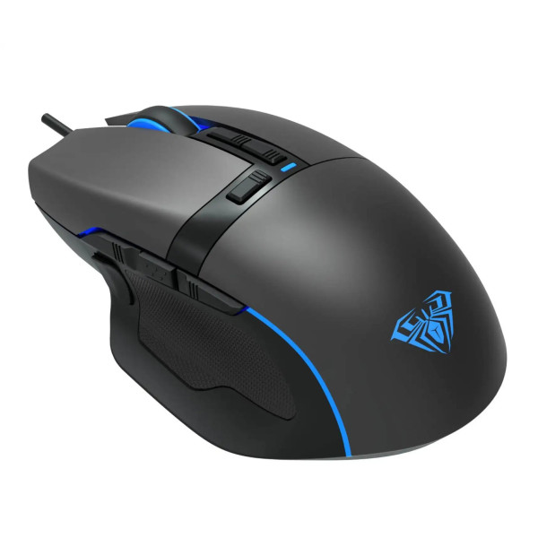 AULA F808 RGB wired USB mouse black New