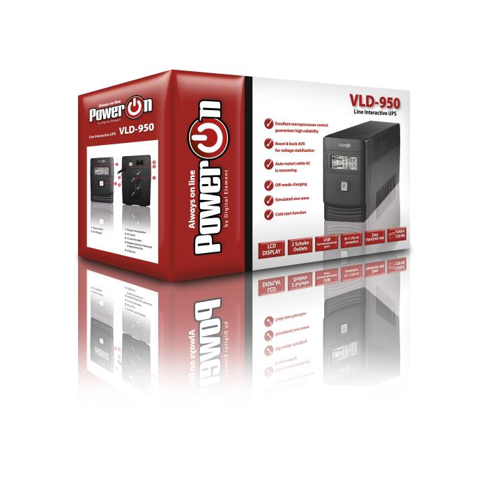 Power On UPS 950VA (VLD-950)