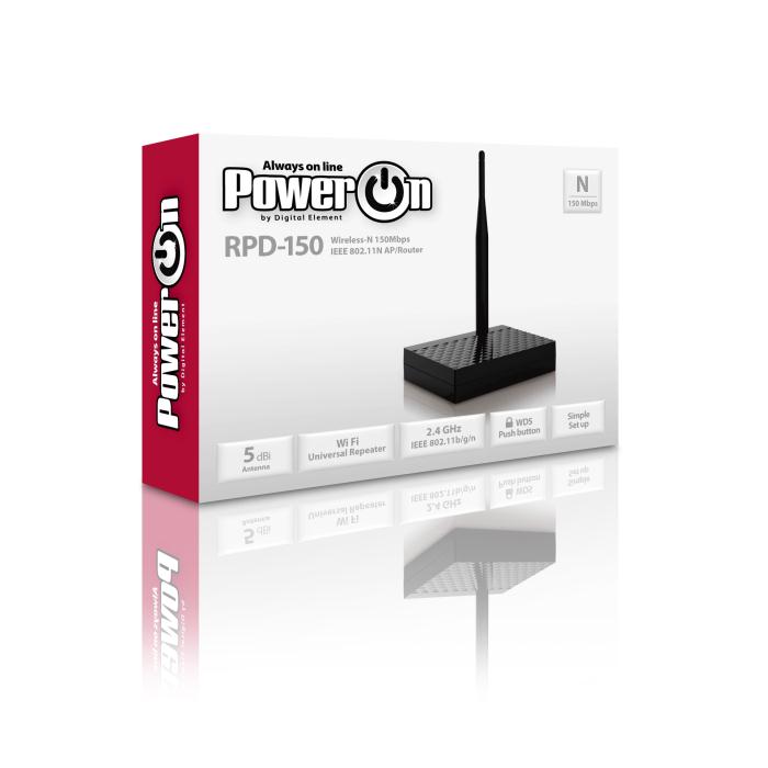 Power On Wireless-N Access Point 150Mbps RPD-150