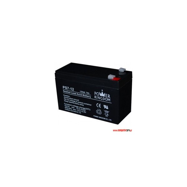 Powerkingdom Lead-Acid Battery 12V 7Ah (PS7-12)