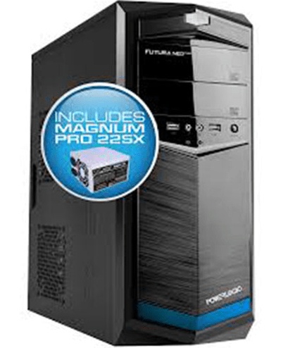 Powerlogic Futura Neo 100XV PC Case with 450W PSU - Gunmetal (FUTURANEO100XVGM)