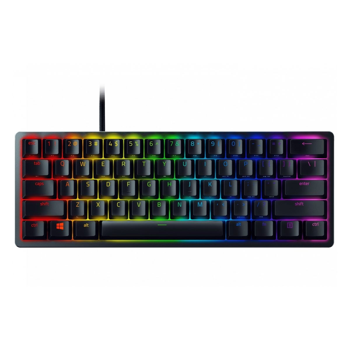 Razer Huntsman Mini (60%) Linear Red Opto-Mechanical Switch Gaming Keyboard - US Layout (RZ03-03390200-R3M1) PC
