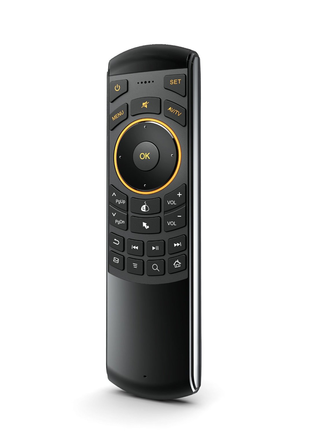Μίνι πληκτρολόγιο Rii i25 Multifunction QWERTY Air Mouse Wireless Keyboard IR Remote Learning Remote For PC, PAD, XBox 360 / PS3 / PS4 / Google Android TV Box / HTPC / IPTV (2.4G Black)