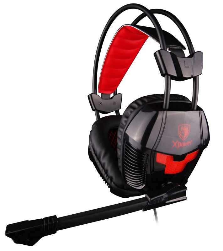 SADES SA-706 Gaming headset 2in1 (PS4 + PC) - (Xpower) with 50mm powerful headphones