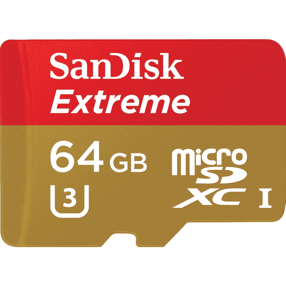 Sandisk Extreme micro SDHC/ SDXC UHS-I Card with SD Adapter 64GB 90MB/s SDSQXNE-064G-GN6MA