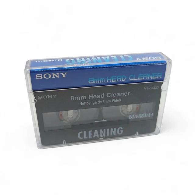 Sony V8-6CLD 8mm / Hi8 / Digital8 Camcorder Video Head Cleaning cassette