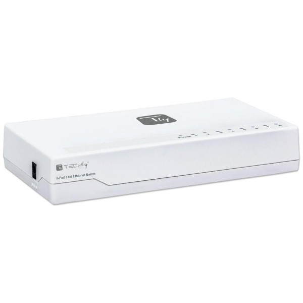 Techly 8-Port 10/100 Mbps Fast Ethernet Switch Hub (I-SWHUB-080TY)