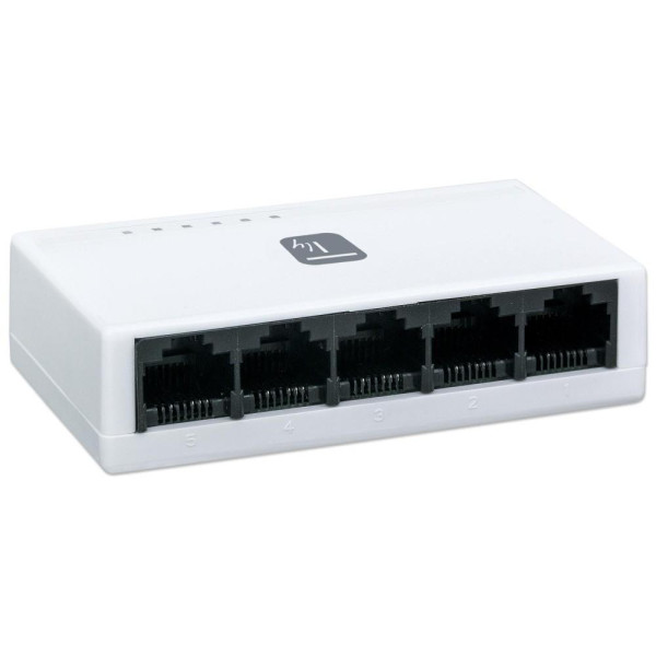 Techly Switch Hub 5 Ports 10/100 Mbps Fast Ethernet I-SWHUB-050TY
