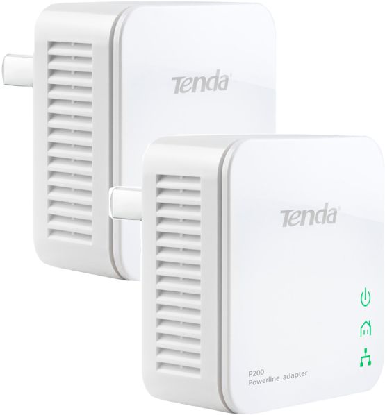 TENDA 200Mbps PowerLine Mini Adapter P200 (συσκευασία 2 τεμαχίων)