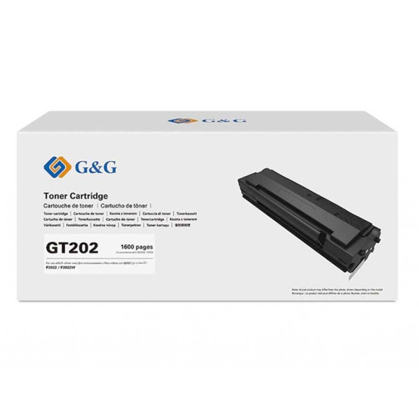 Genuine G&G GT-202 Black Toner