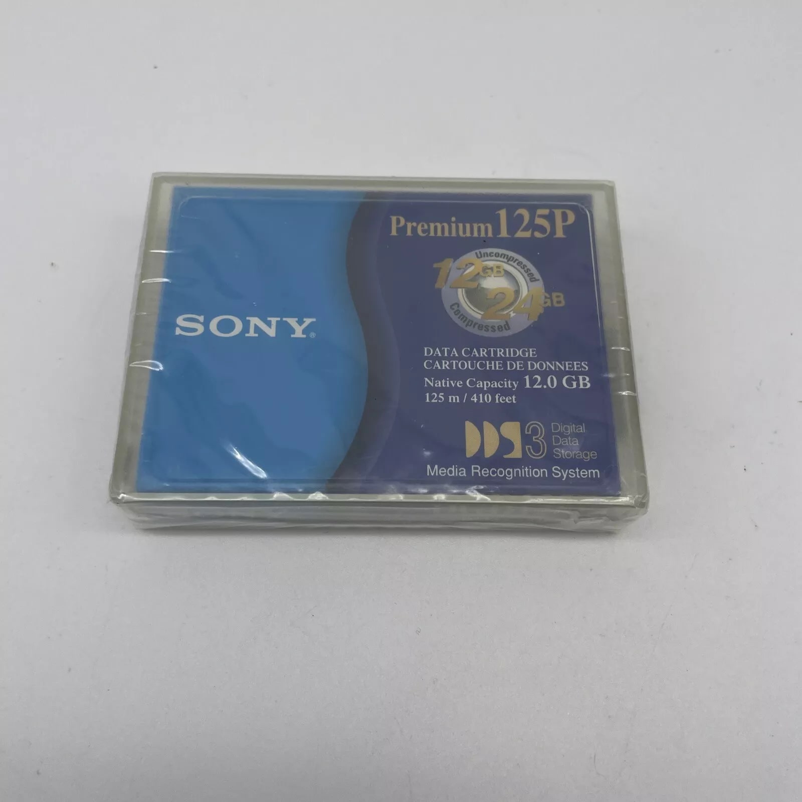 Sony 125P Computer Grade Premium DDS3 Data Cartridge 12GB Sealed 4901780390038