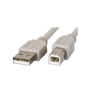 HP DeskJet USB Printer Cable, Grey, 1.5m