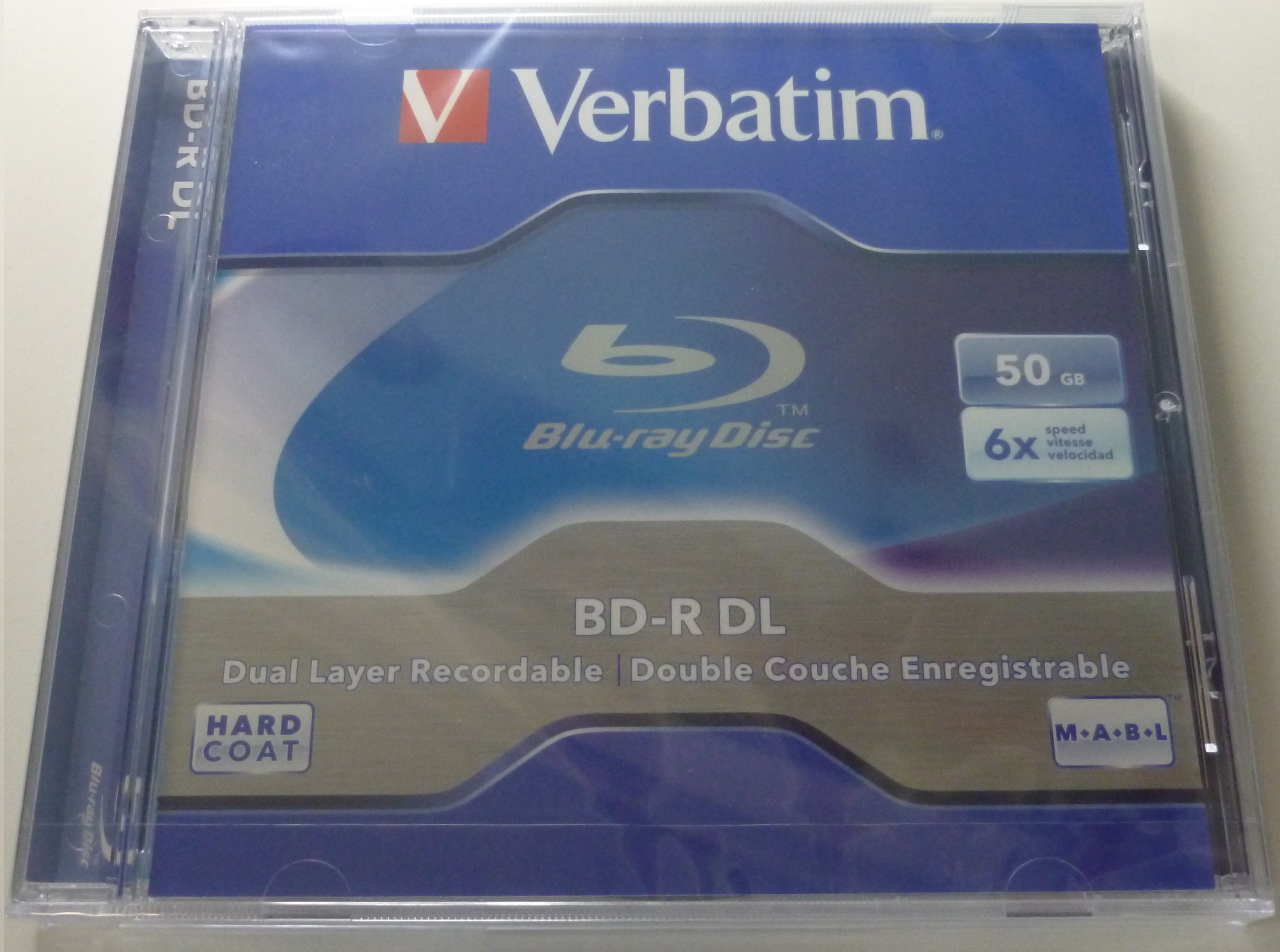 Verbatim 50GB 6x Speed Blu-Ray BD-R DL Disc