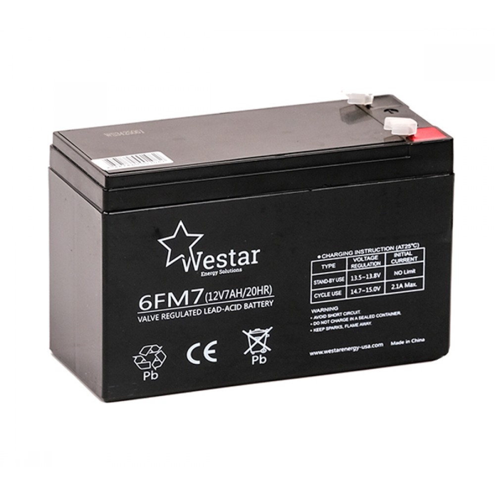 Westar FM 12V 7Ah Lead-Acid Battery (6FM7)