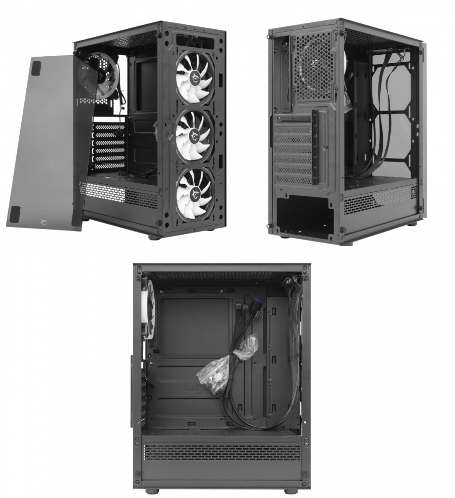 WHITE SHARK PC CASE GCC-2101 BUNKER / 1 FAN RED