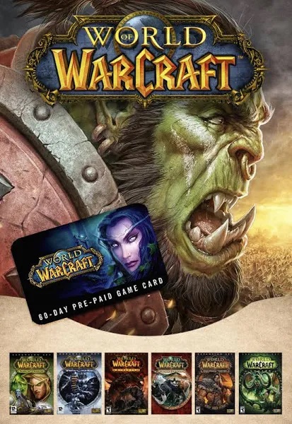 World of Warcraft 60-days time card Battle.net Key