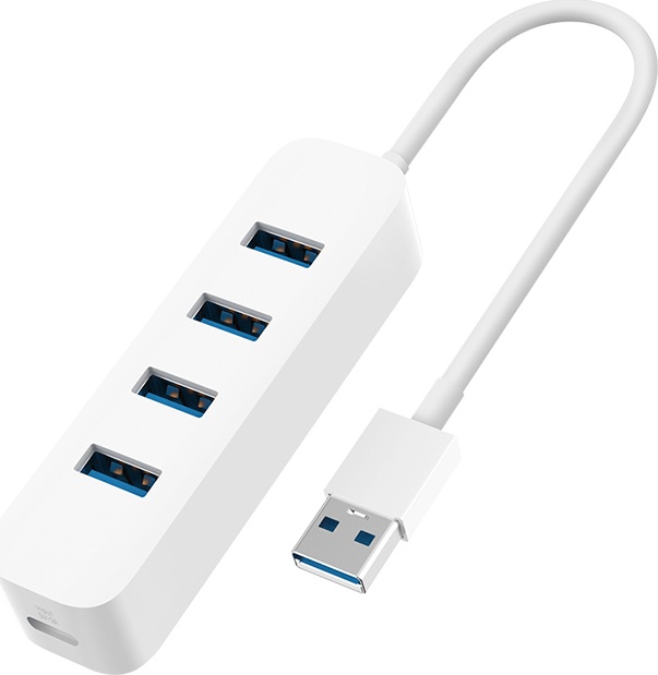 Xiaomi USB 3.0 Splitter USB 3.0 Hub 4 Ports with USB-A connection White