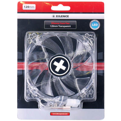 Xilence Transparent Low Noise Case Fan with Blue Leds 120x120x25mm XPF120TBL