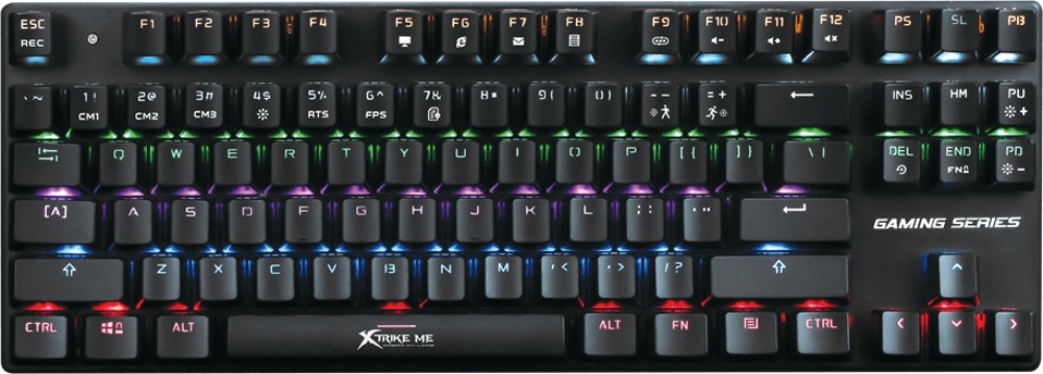 XTRIKE-ME GK-908 Mechanical Gaming USB Keyboard and RGB Backlight - Black