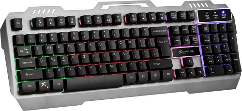 Xtrike Me KB-505 Gaming Keyboard with Backlit Keys (US Layout) (Silver)