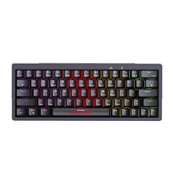 Zeroground KB-3700G SATOMI v2.0 Gaming Μηχανικό Πληκτρολόγιο με Outemu Red διακόπτες και RGB φωτισμό (Αγγλικό US)