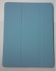 ipad 2 - Leather Case with Plastic Back Cover 3Fold Light Blue (OEM)