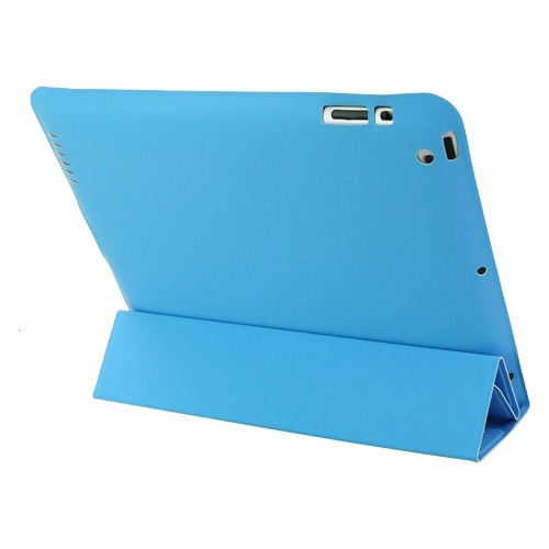 iPad 2  / new iPad / iPad 4 PU Θήκη Smart Cover Γαλάζιο