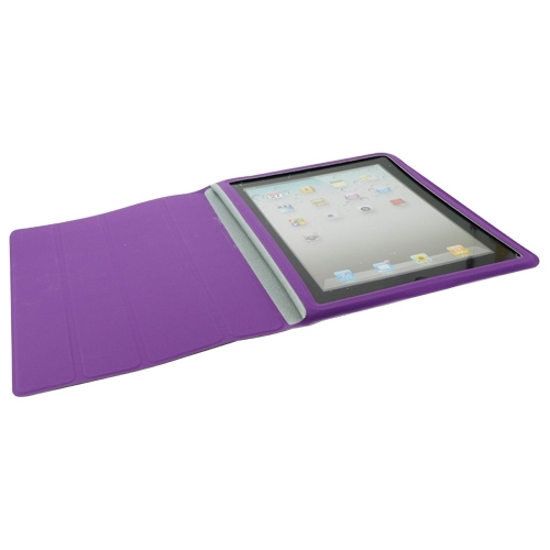 iPad 2 / new iPad / iPad 4 PU Θήκη Smart Cover Μωβ