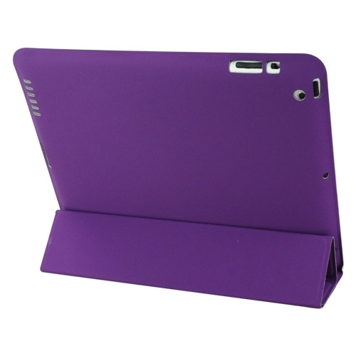 iPad 2  / new iPad / iPad 4 PU Θήκη Smart Cover Μωβ