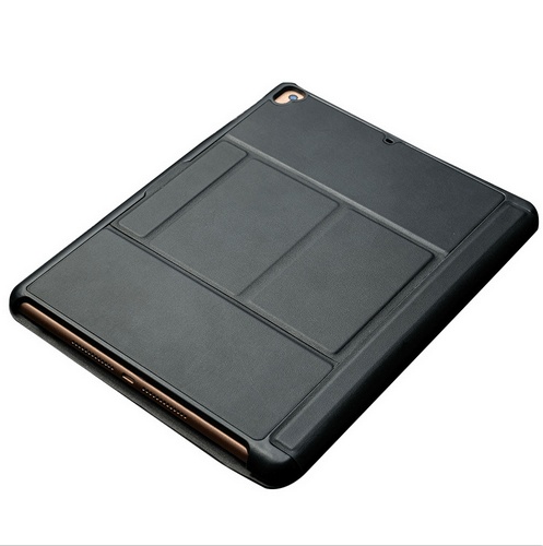 ΣΚΛΗΡΗ ΘΗΚΗ ΜΕ ΠΛΗΚΤΡΟΛΟΓΙΟ ΓΙΑ IPAD AIR/ AIR 2 / New iPad 2017 9.7 inch ΔΕΡΜΑΤΙΝΗ ΧΡΩΜΑΤΟΣ ΜΑΥΡΟ (ΟΕΜ)