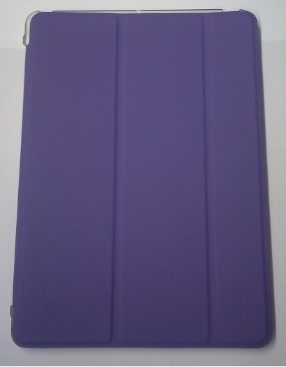 ipad Air / Air 5 - Leather Case with Plastic Back Cover 3Fold Purple (OEM)