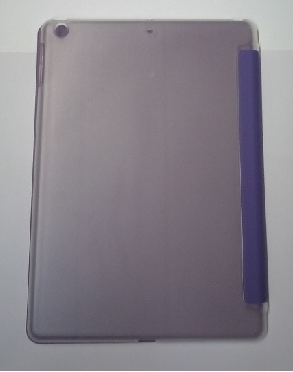 ipad Air / Air 5 - Leather Case with Plastic Back Cover 3Fold Purple (OEM)