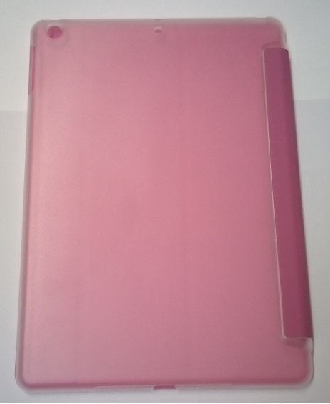 ipad Air / Air 5 - Leather Case with Plastic Back Cover 3Fold Pink (OEM)