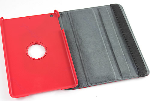 iPad mini 360 Περιστρεφόμενη δερμάτινη θήκη Κόκκινη