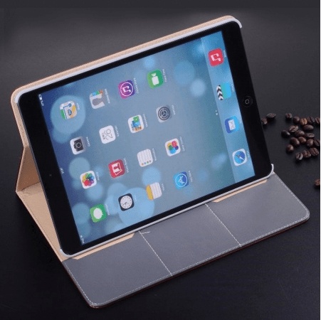 Δερμάτινη Θήκη Πορτοφόλι για ipad Air 2013 / ipad 5 Κόκκινη LWCIPA2013R OEM