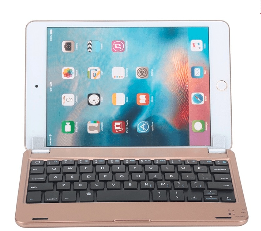 Χρυση Θηκη Wireless bluetooth 3 Aluminum keyboard for Air / Air 2 / Pro 9.7 (2017 & 2018)