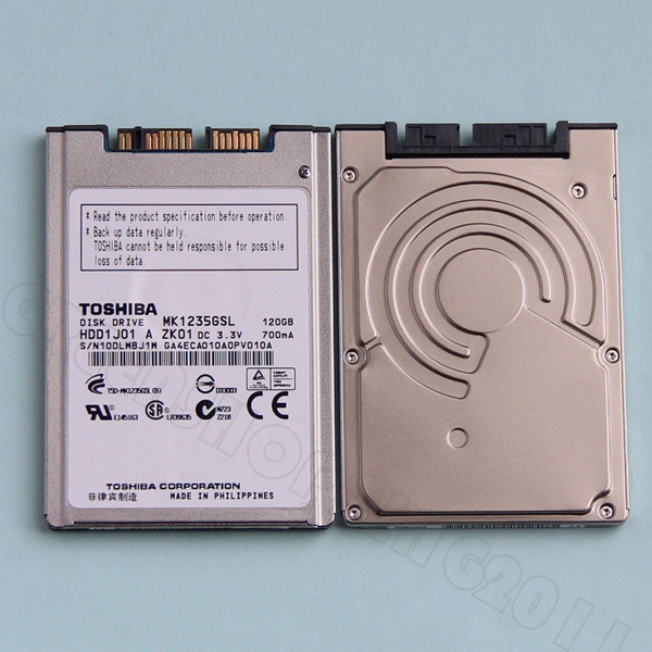 Toshiba 120GB Micro SATA HDD (1.8-inch) (MK1629GSG) (MK1216GSG) (Replacement for ) (MK8016GSG) (MK1235GSL)