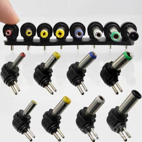 8 Universal AC/DC Laptop Charger Tips Set Version