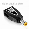 Βύσμα για πολυφορτιστή Laptop Powertech - M2 - IBM - LENOVO - 5.5mm x 2.5mm 16V Βύσμα για πολυφορτιστή Laptop Powertech - M2 - IBM - LENOVO - 5.5mm x 2.5mm 16V