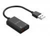 ORICO USB κάρτα ήχου SKT2, USB2, 2x 3.5mm, μαύρο ORICO USB κάρτα ήχου SKT2, USB2, 2x 3.5mm, μαύρο