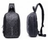 ARCTIC HUNTER Τσάντα Crossbody XB-00081-BK, USB, αδιάβροχη, μαύρη-grid ARCTIC HUNTER Τσάντα Crossbody XB-00081-BK, USB, αδιάβροχη, μαύρη-grid