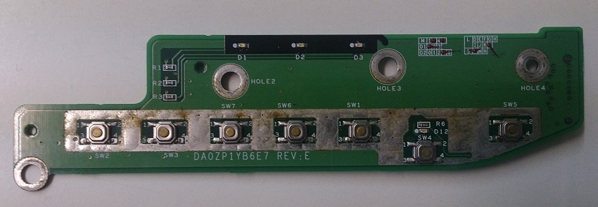 Acer Aspire 1350 Power Button Board DA0ZP1YB6E7 (MTX)