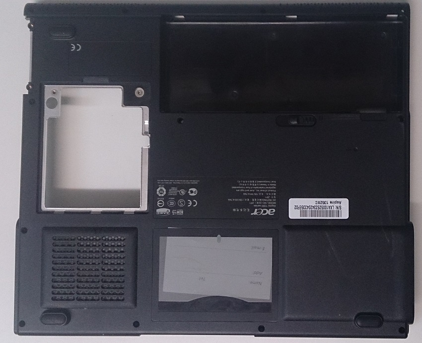 Acer Aspire 1350 Series Bottom Cover Case (USED)