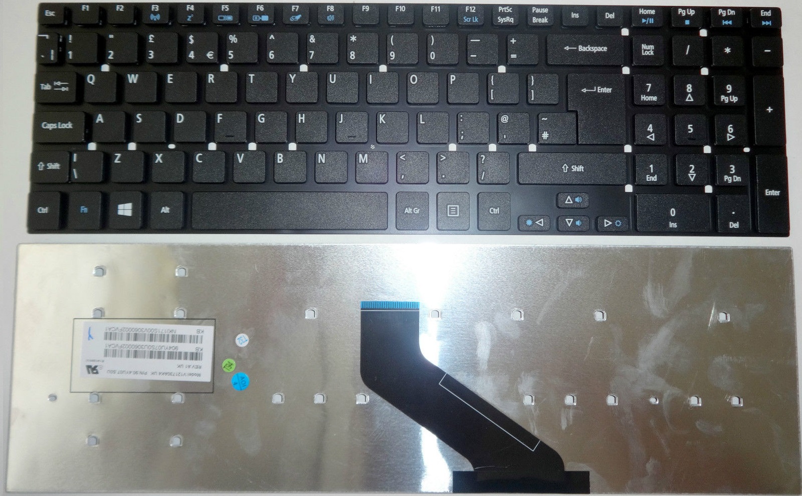 Acer Aspire 5830 5830G 5830T 5830TG 5755 5755G UK Πληκτρολόγιο Μαύρο