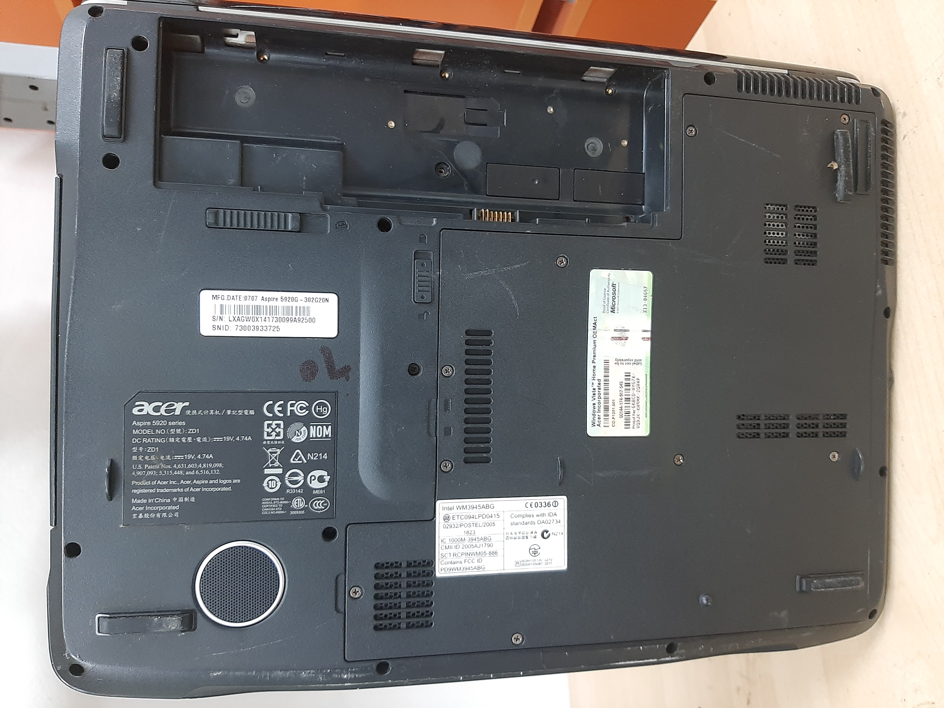 Repair Parts for Acer Aspire 5920 ZD1