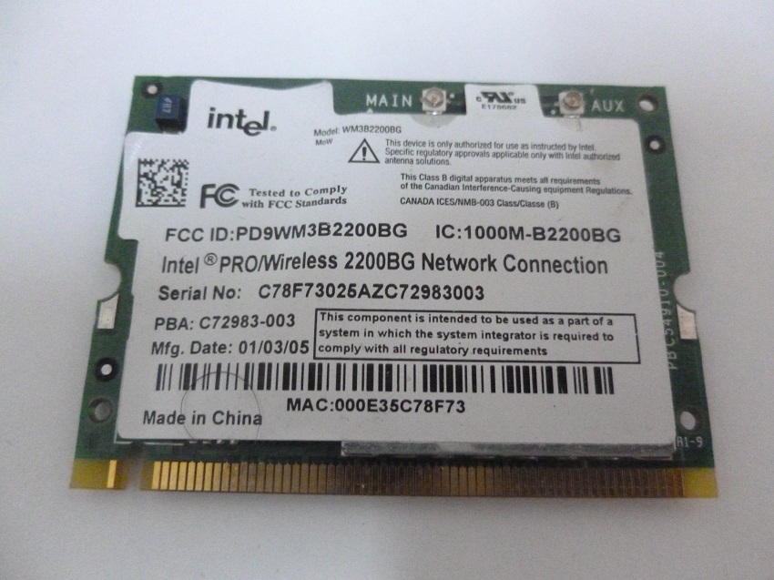 Acer Travelmate 4100 Wireless Card C72983-003 (MTX)