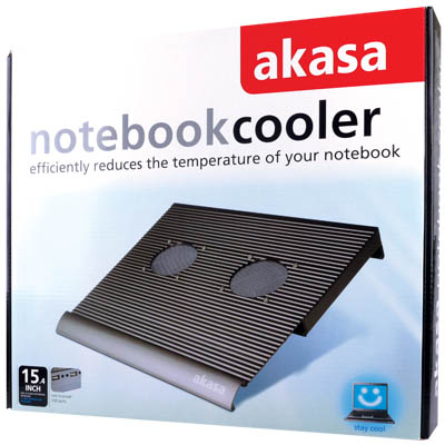 Akasa Notebook Μεταλλική Βάση Ψύξης για Laptops 15.4