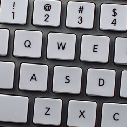 ΑΥΤΟΚΟΛΛΗΤΑ APPLE STYLE ΑΓΓΛΙΚΑ ΓΡΑΜΜΑΤΑ ΑΣΠΡΑ 11Χ13